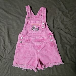 Pink Denim Overalls for Kids